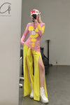 Walter Van BeirendonCK Alien Grid AW22-23 8037 Pink